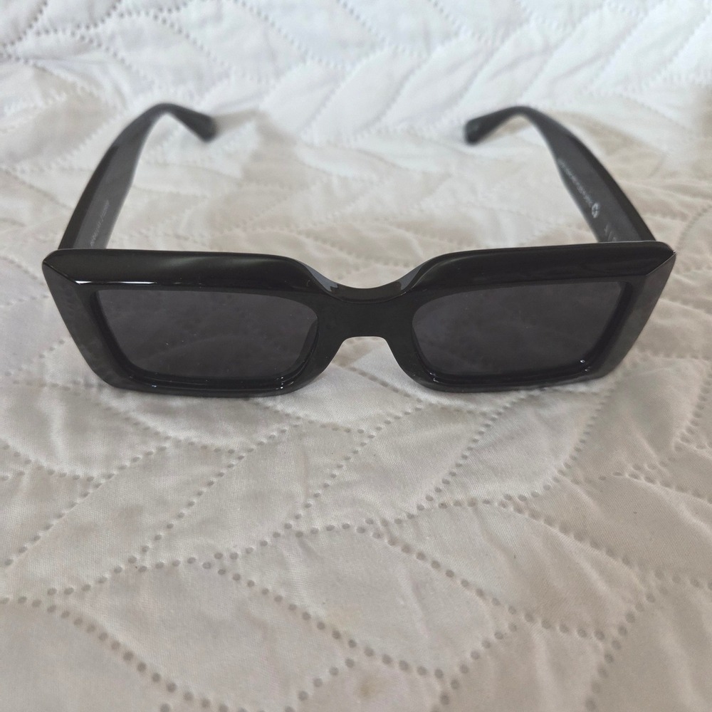 AIRE Parallax Sunglasses Black Rectangular Recycled Plastic Unisex‎ 2122509 NWOT - Picture 5 of 10